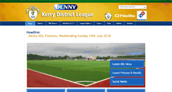 Desktop Screenshot of kerrydistrictleague.ie