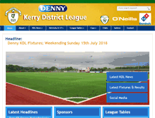 Tablet Screenshot of kerrydistrictleague.ie